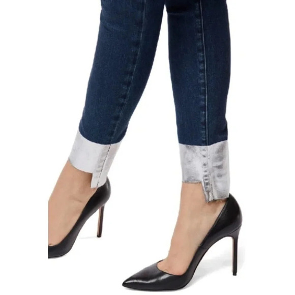 J Brand 811 CUTOFF  STEP HEM SKINNY JEANS IN SILVER POOL - Picture 4 of 16